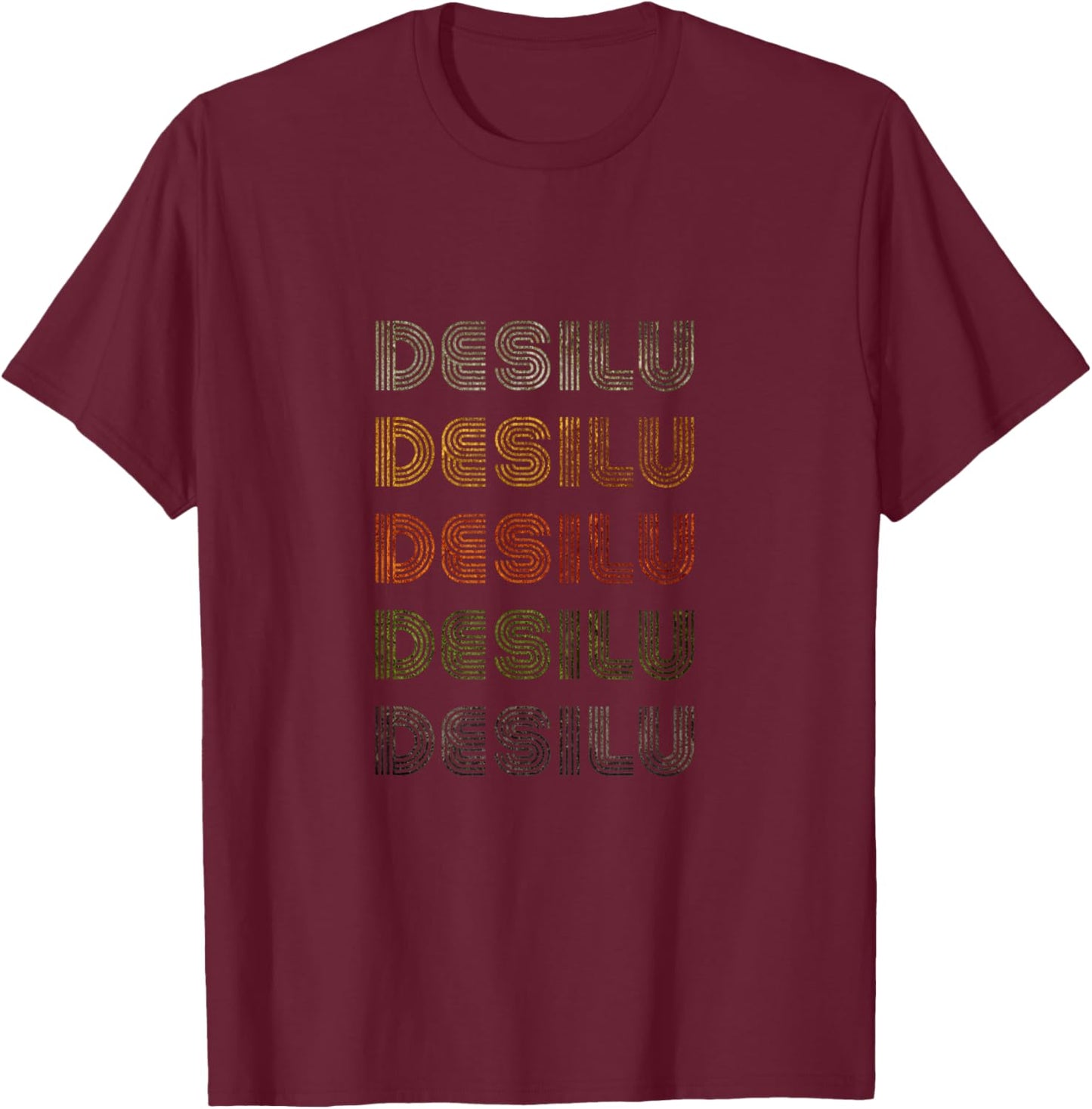 Love Heart Desilu Grunge Vintage Style Black Desilu T-Shirt - T-Shirt | Maroon