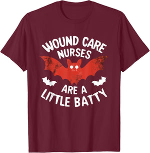 Halloween Wound Care Nurse Spooky Nursing Trick Or Treat T-Shirt - T-Shirt | Maroon
