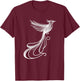 Quetzal Linéaire Ornithologue Haut de Gamme T-Shirt - T-Shirt | Maroon