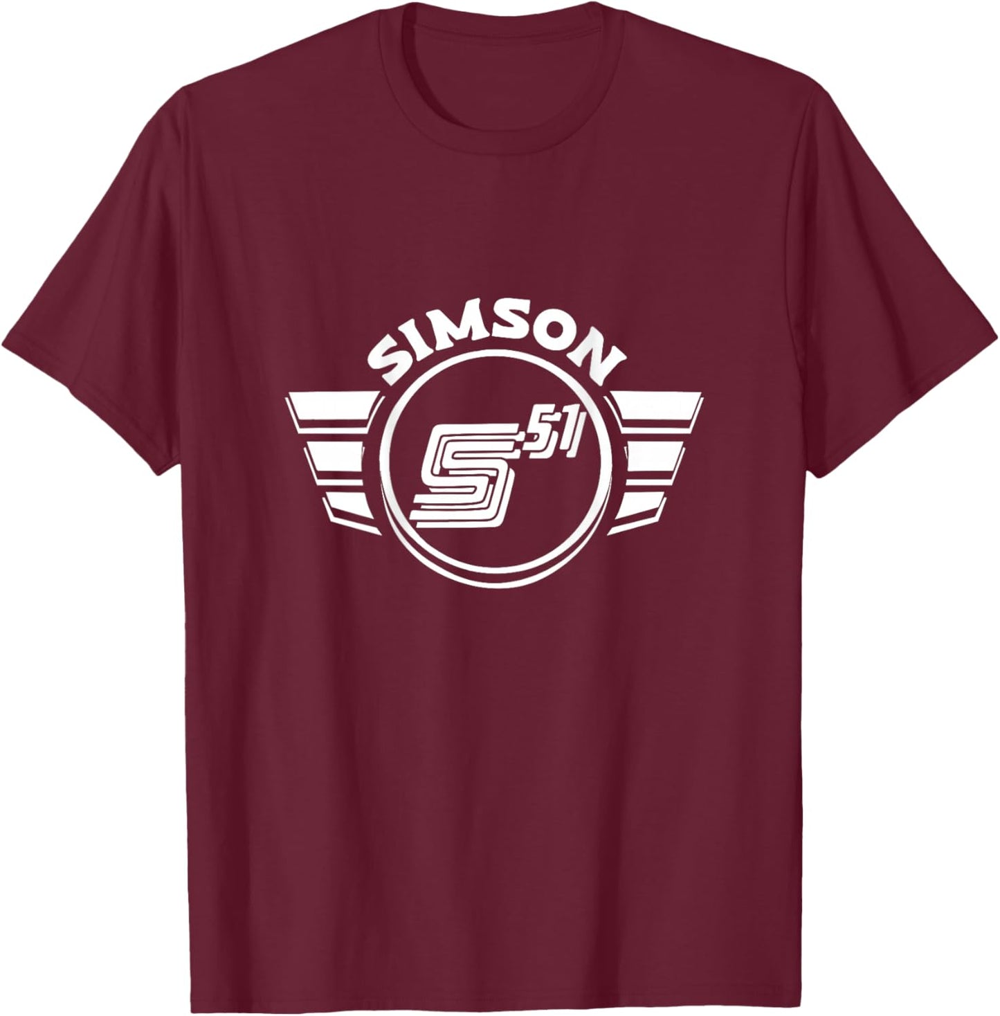 Suhl Simson S50 S51 Schwalbe Zweitaktmotor Liebe Fan Simme T-Shirt - T-Shirt | Maroon