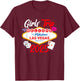 Girls Trip 2025 - Party in Las Vegas - Vegas Girls Trip 2025 T-Shirt - T-Shirt | Maroon