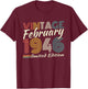 Vintage February 1946 Birthday Gift 80 Years Men T-Shirt - T-Shirt | Maroon