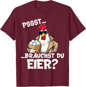 Eierverkäufer Eierdealer Eier Bauer Dorf lustiger Spruch T-Shirt - T-Shirt | Maroon