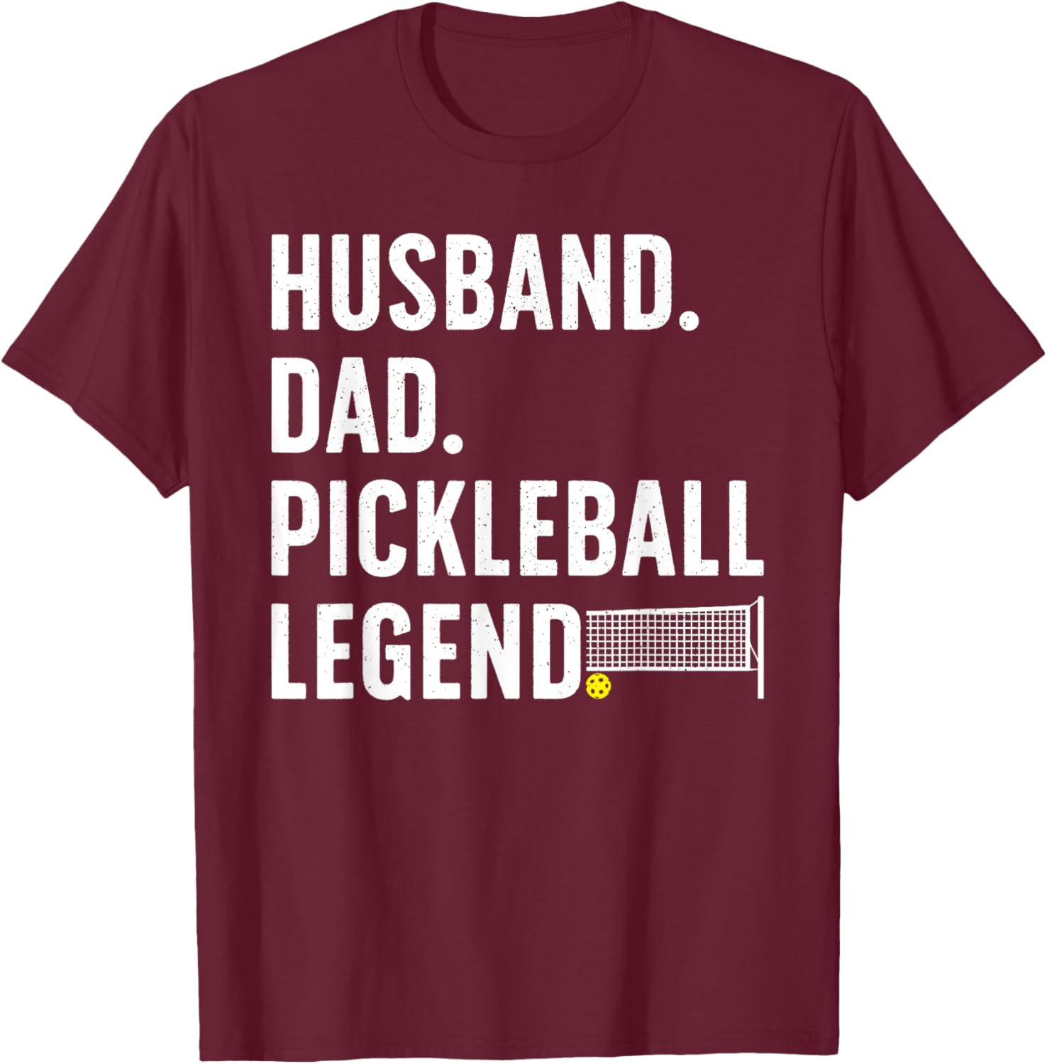 Pickleball Art For Husband Men Pickle Ball Pickleball Lover T-Shirt - T-Shirt | Maroon