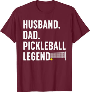 Pickleball Art For Husband Men Pickle Ball Pickleball Lover T-Shirt - T-Shirt | Maroon