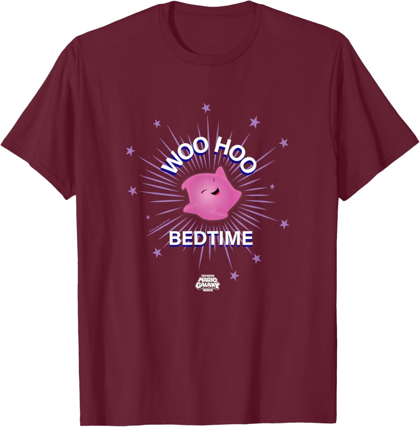 The Super Mario Galaxy Movie Pink Luma Joy T-Shirt - T-Shirt | Maroon