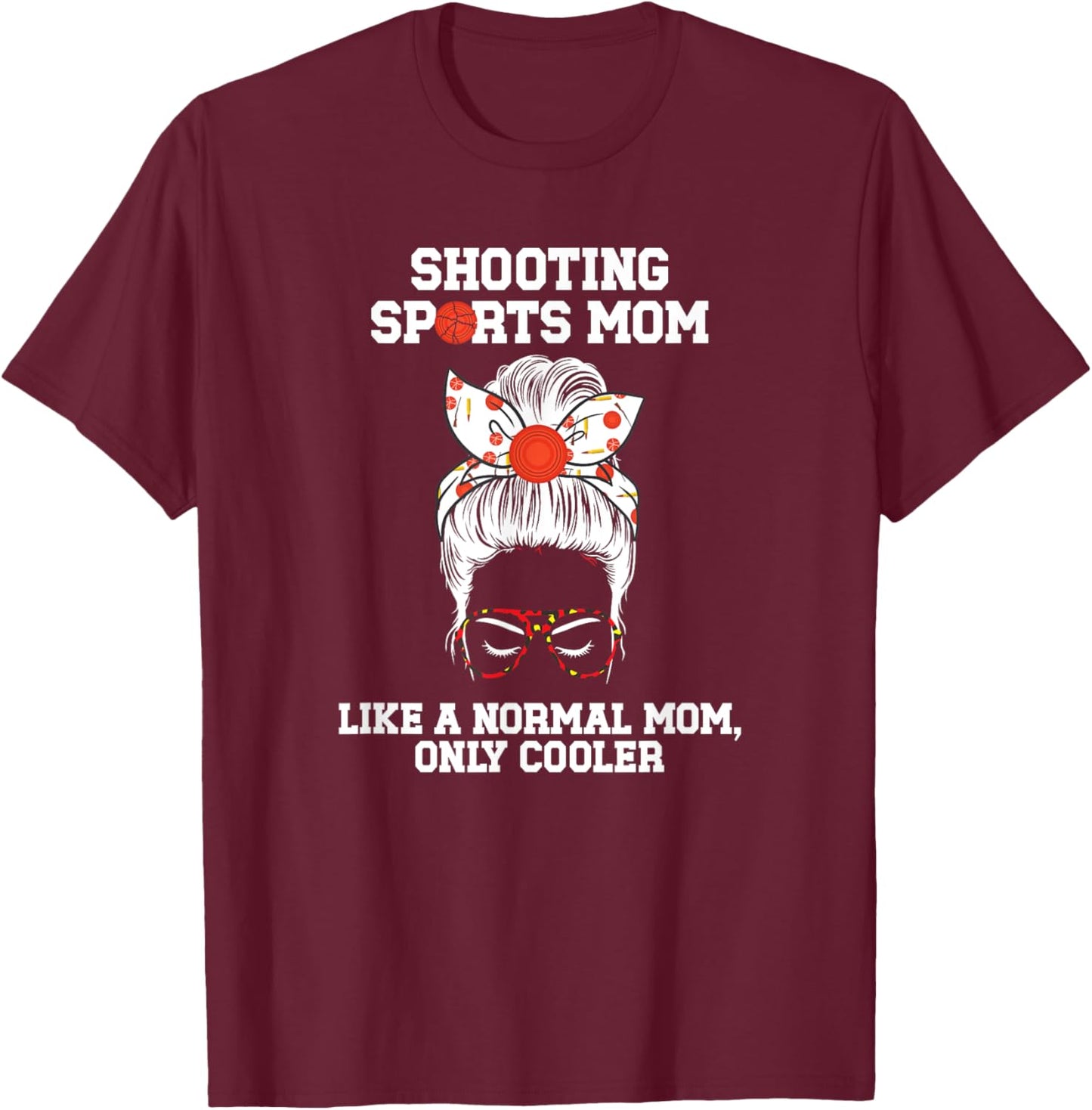 Cool Shooting Sports Mom Shooting Sports Mama T-Shirt - T-Shirt | Maroon