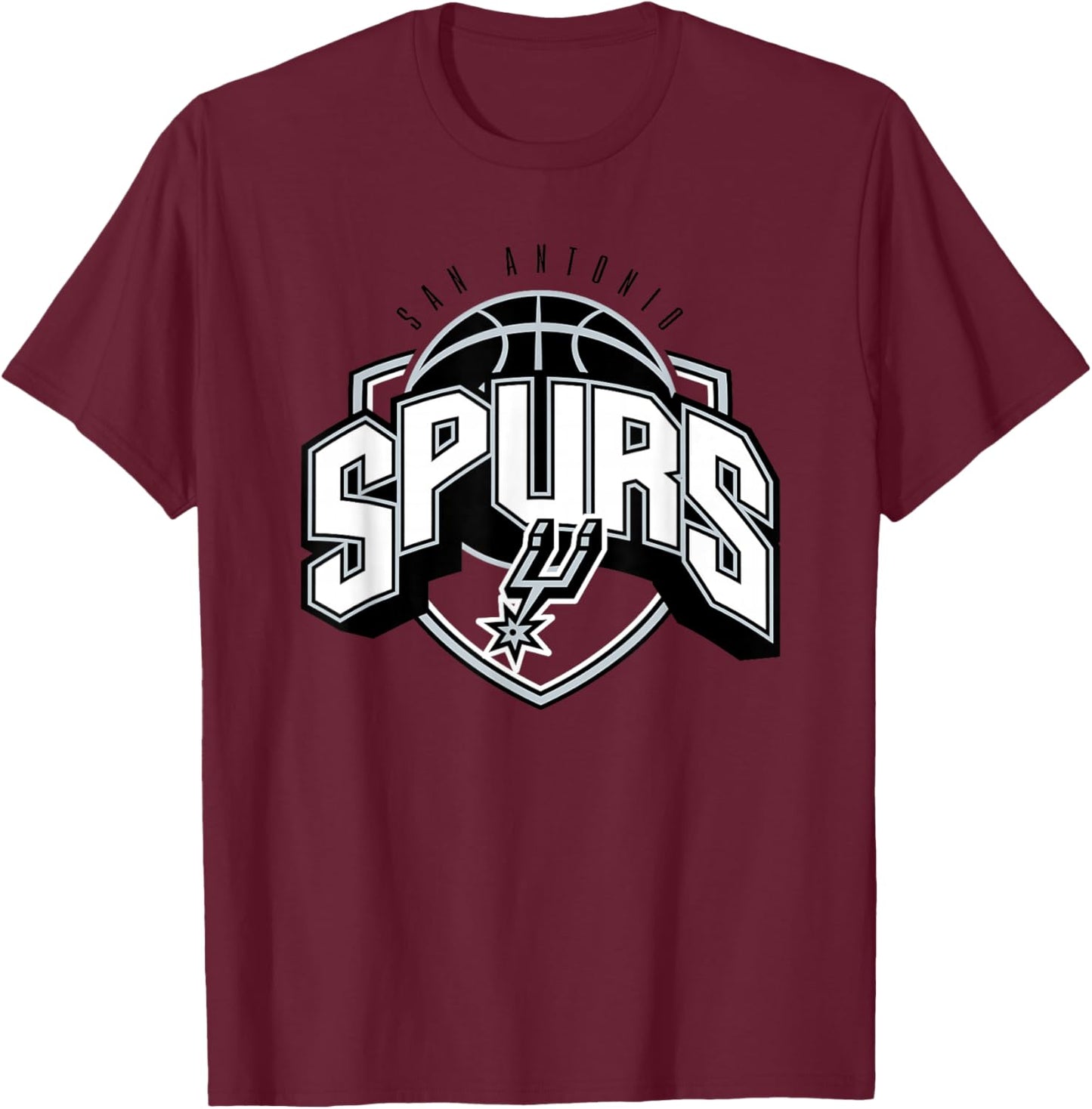 Temps de Suspension Officiel des San Antonio Spurs de la NBA T-Shirt - T-Shirt | Maroon