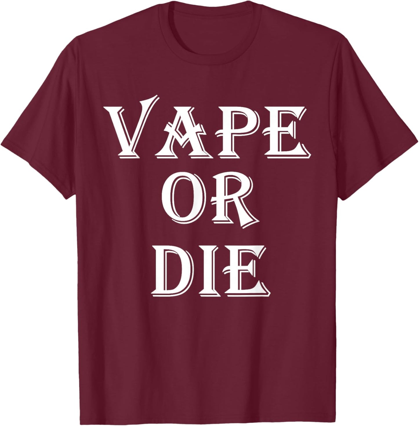 Vape Ou Life T-Shirt - T-Shirt | Maroon