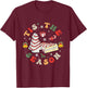 Farm Fresh Christmas Tree Cake Shirt Groovy Tis The Season T-Shirt - T-Shirt | Maroon