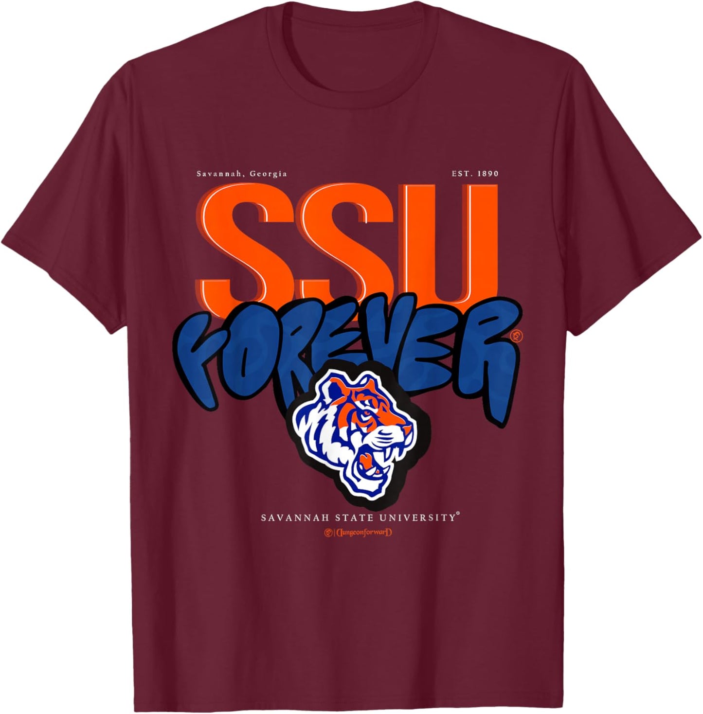 The Yard Essentials - Savannah State University - Forever T-Shirt - T-Shirt | Maroon