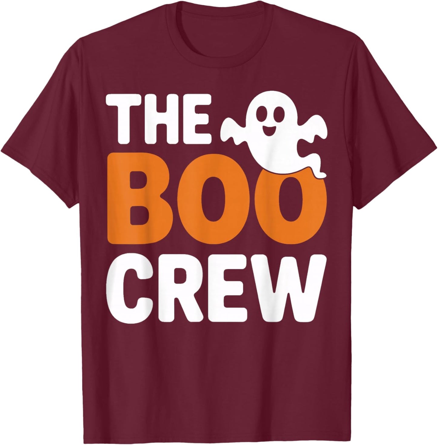 The Boo Crew Ghoul Squad Halloween Party Family Matching T-Shirt - T-Shirt | Maroon