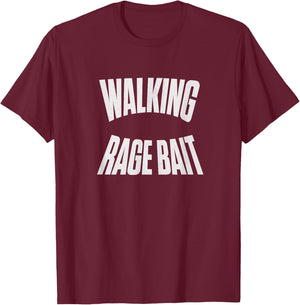 Walking Rage Bait T-Shirt - T-Shirt | Maroon