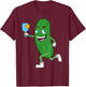 Pickleball Art Women Pickle Ball Pickleball Lover T-Shirt - T-Shirt | Maroon