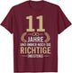 11. Hochzeitstag Ehemann seit 11 Jahren Stahl Hochzeit T-Shirt - T-Shirt | Maroon