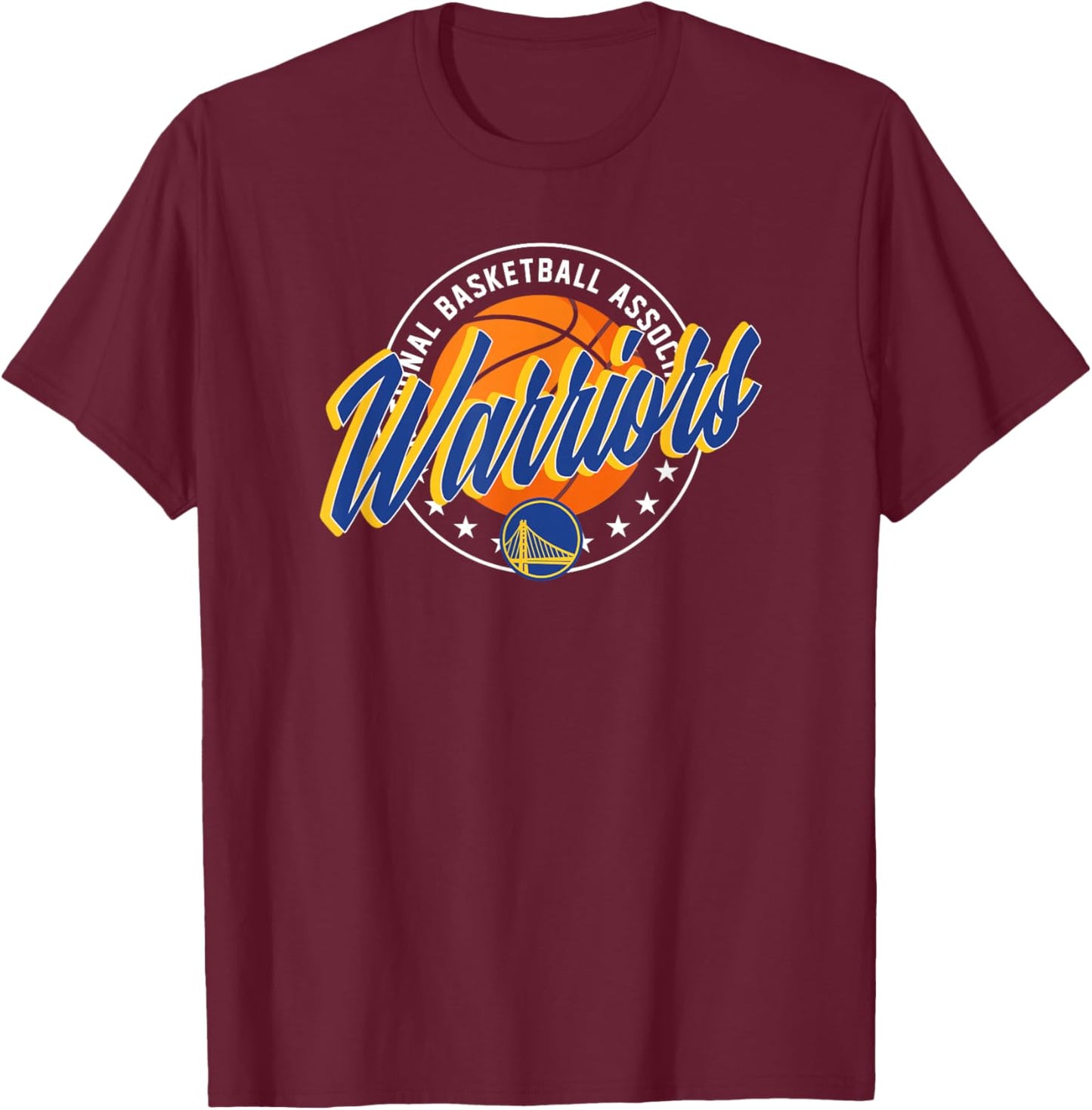 Ballon Officiel de la NBA Golden State Warriors T-Shirt - T-Shirt | Maroon