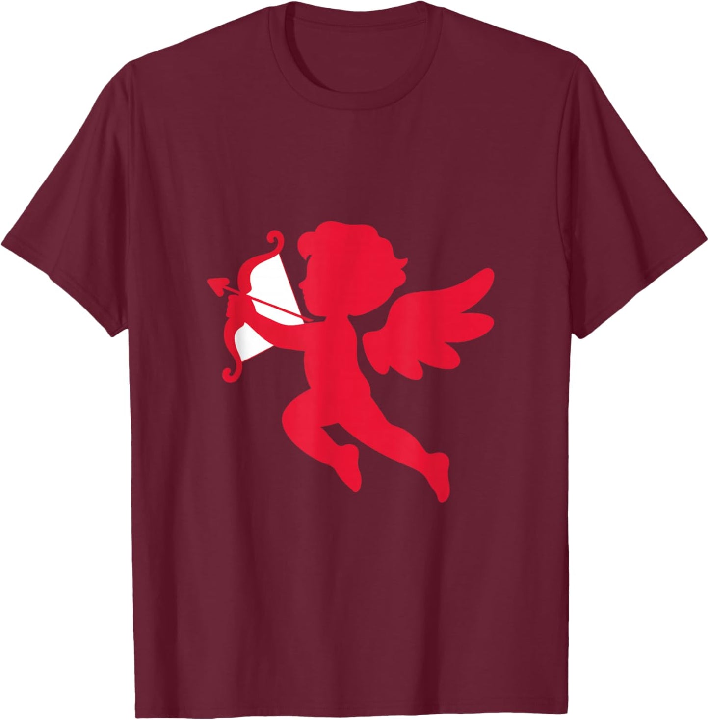 Bow Cupid T-Shirt - T-Shirt | Maroon