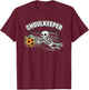 GHOULKEEPER Skeleton Goalie Halloween Soccer Pun T-Shirt - T-Shirt | Maroon