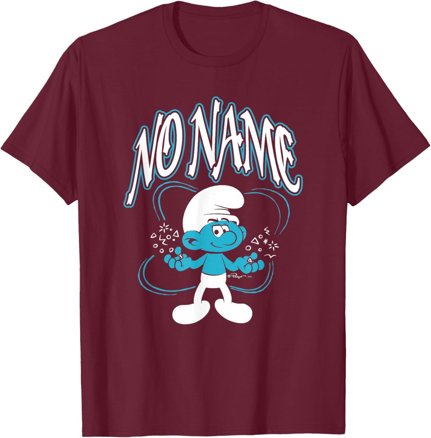 The Smurfs Movie No Name T-Shirt - T-Shirt | Maroon