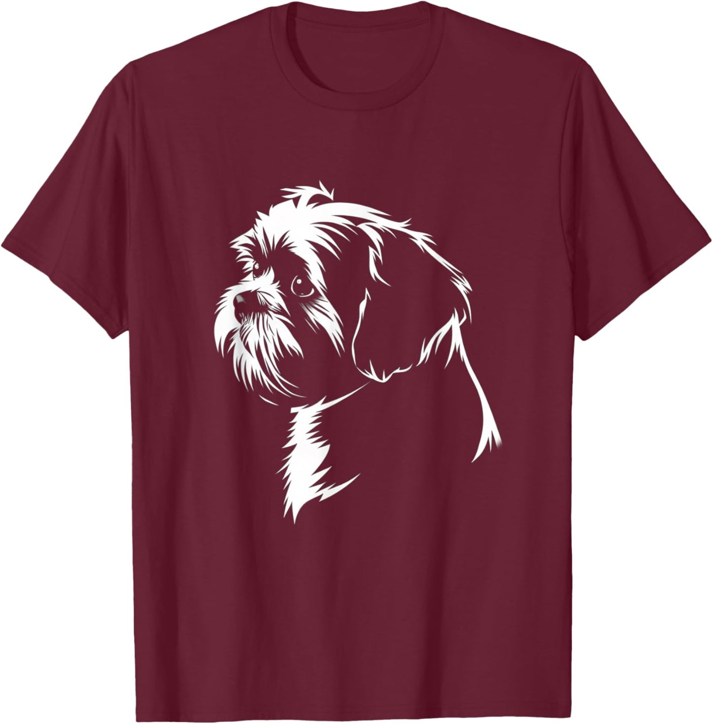 Shih Tzu Dog T-Shirt - T-Shirt | Maroon