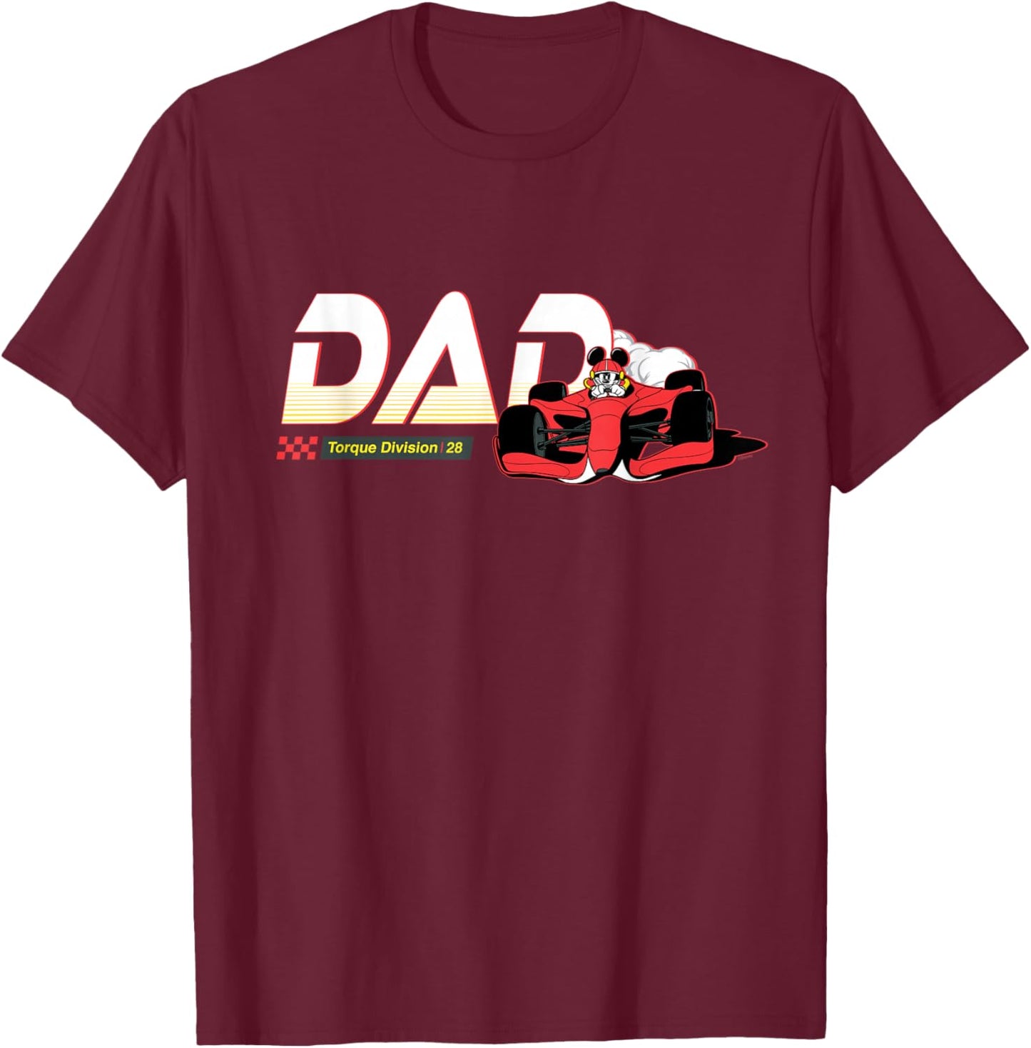 Disney Racing Dad Family Trip Race Car Vacation Matching T-Shirt - T-Shirt | Maroon