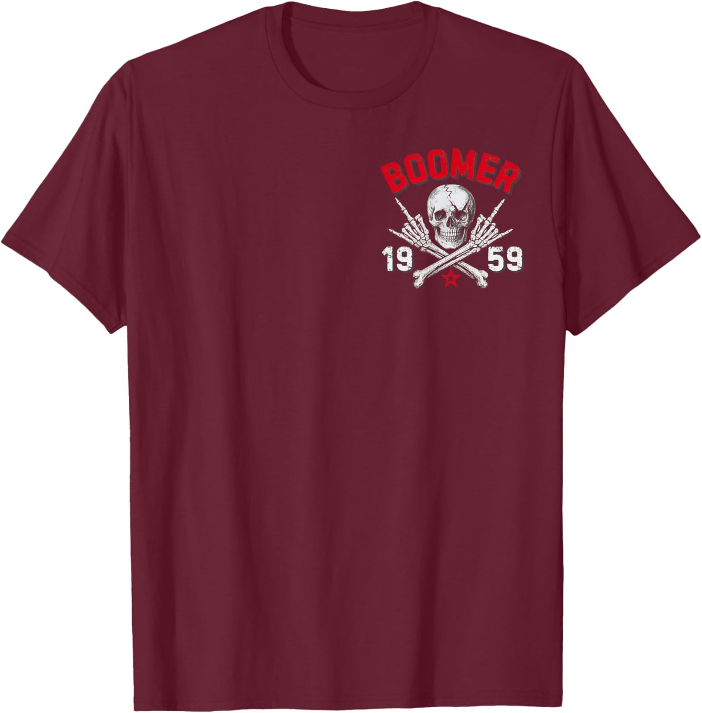 Boomer 1959 Bevor du geboren wurdest, war Sissie Totenkopf T-Shirt - T-Shirt | Maroon