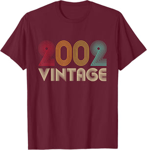 23rd Birthday Gift Retro Vintage 2002 T-Shirt - T-Shirt | Maroon