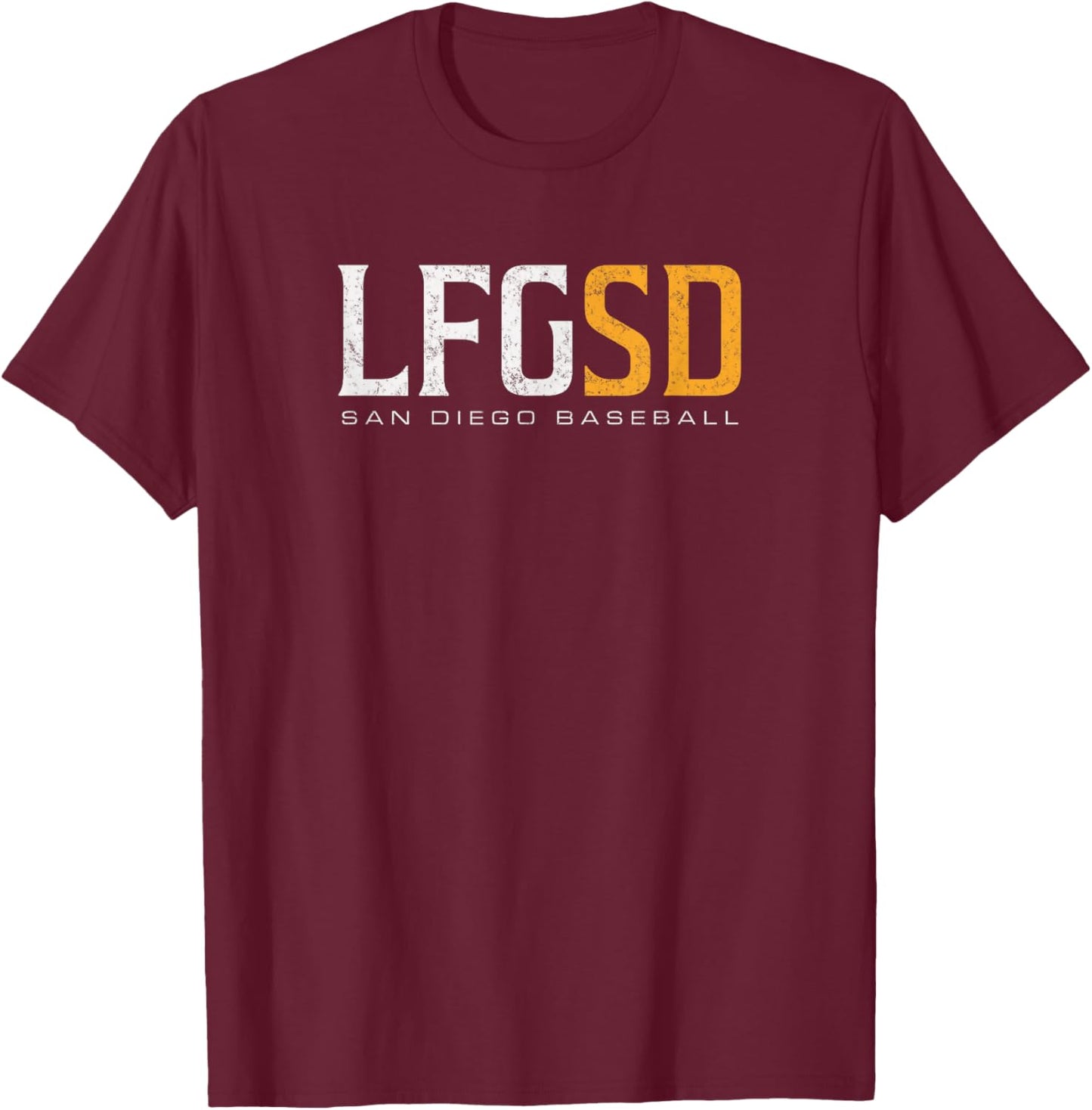 LFGSD San Diego Baseball T-Shirt - T-Shirt | Maroon