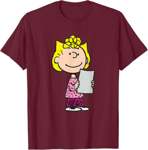 Peanuts Sally Brown T-Shirt - T-Shirt | Maroon