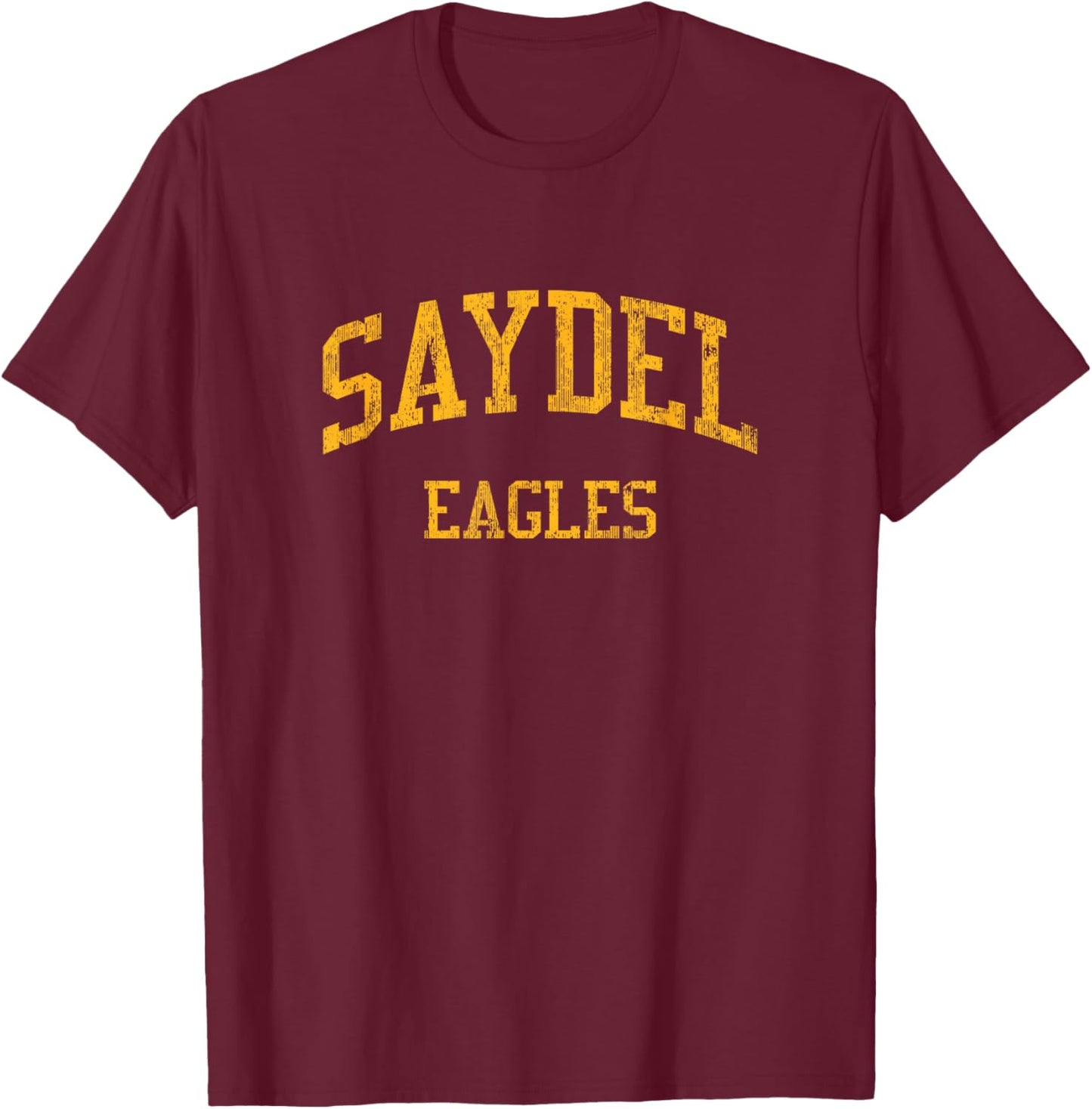 Saydel High School HS Des Moines IA Vintage Sports T-Shirt - T-Shirt | Maroon