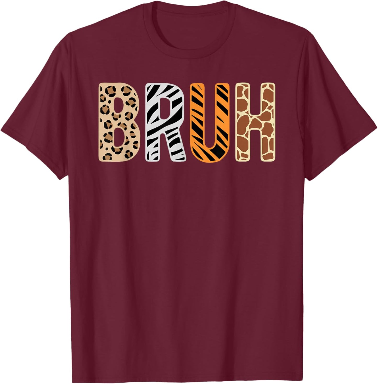 Bruh Zookeeper Safari Wildlife Animals Savanna Kids Costume T-Shirt - T-Shirt | Maroon