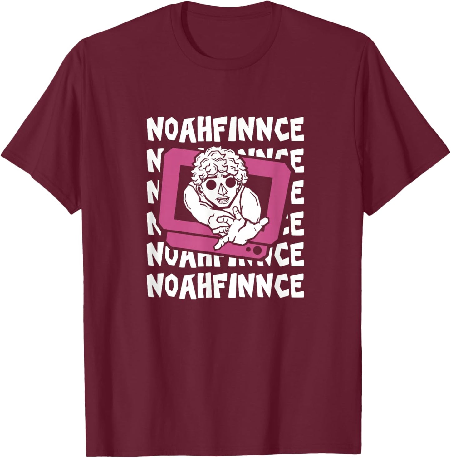 Noahfinnce Growing Up on the Internet T-Shirt - T-Shirt | Maroon