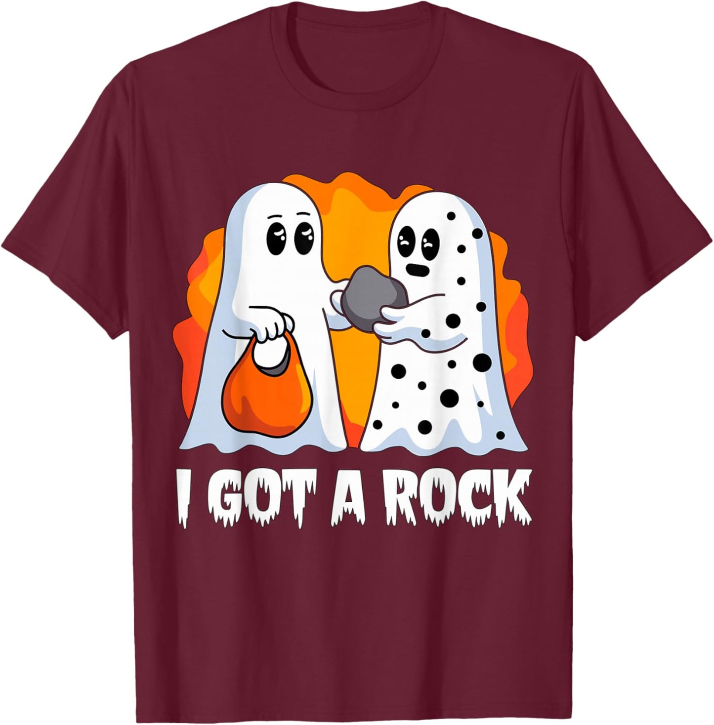 I got a Rock funny Ghost Halloween Party T-Shirt - T-Shirt | Maroon