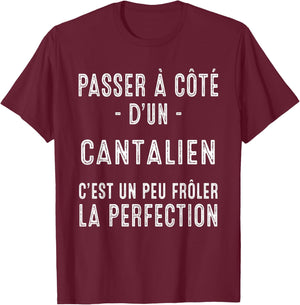 Cantal Cantalien Cadeau Fierté T-Shirt - T-Shirt | Maroon