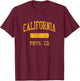 California High School HS Whittier CA PHYS Ed T-Shirt - T-Shirt | Maroon