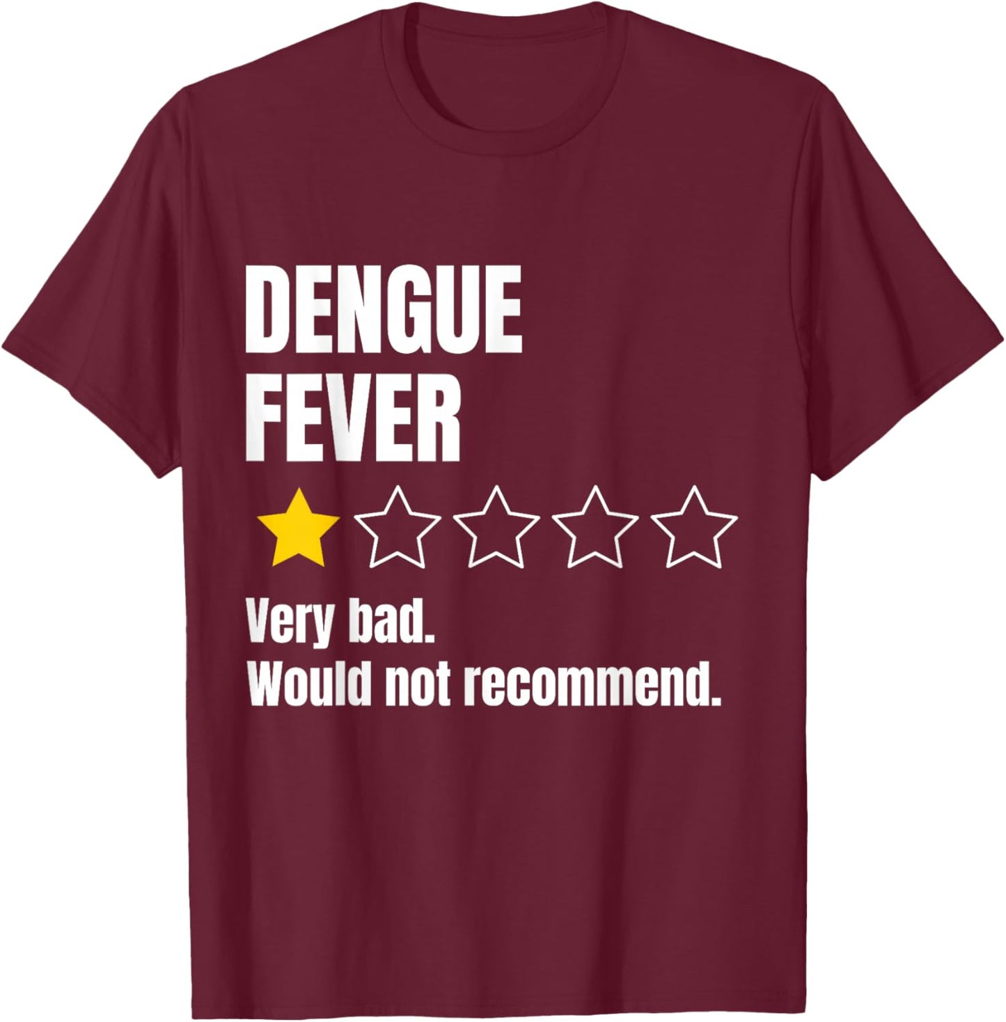 Dengue Fever Awareness Warrior Support T-Shirt - T-Shirt | Maroon