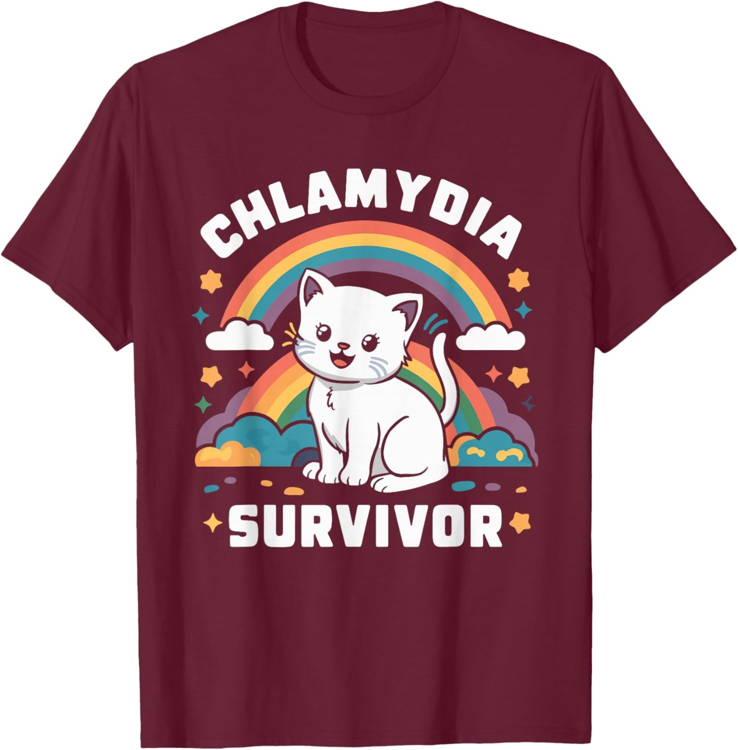 Chlamydia Survivor T-Shirt - T-Shirt | Maroon