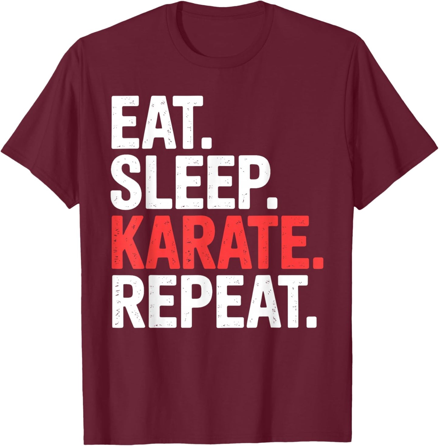 Funny Karate Design Women Kids Karateka Black Belt T-Shirt - T-Shirt | Maroon