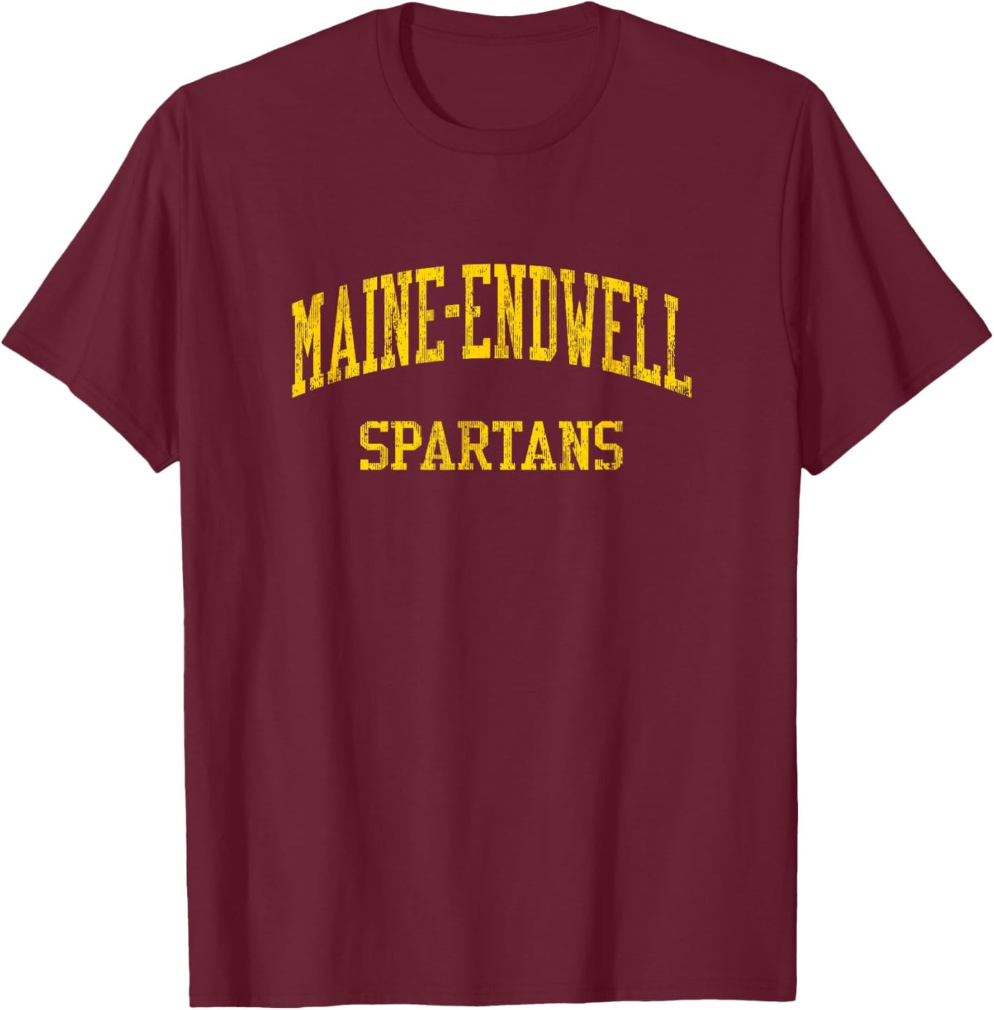 Maine-Endwell High School HS Endwell NY Vintage Sports T-Shirt - T-Shirt | Maroon