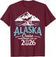 Matching Family Friends and Group Alaskan Alaska Cruise 2026 T-Shirt - T-Shirt | Maroon