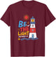 Casual Summer Lighthouse Bible verse Christian shirt T-Shirt - T-Shirt | Maroon