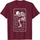 The Narcoleptic Tarot Card Narcolepsy Awareness Art T-Shirt - T-Shirt | Maroon