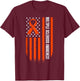 USA Flag Multiple Sclerosis Awareness T-Shirt - T-Shirt | Maroon