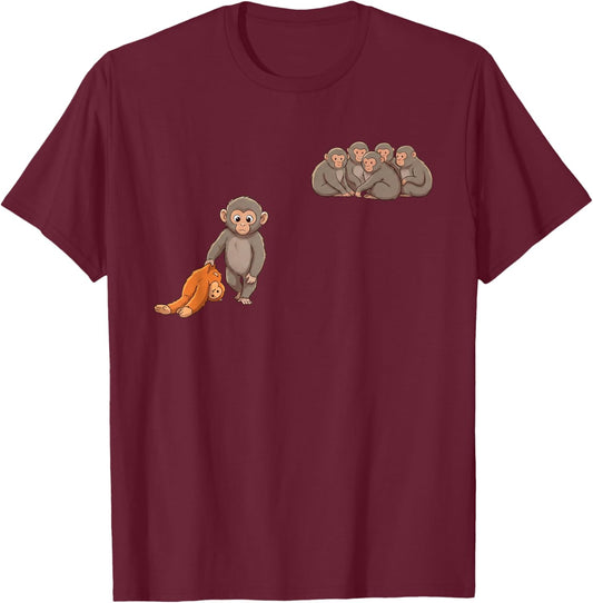Baby Monkey Punch T-Shirt - T-Shirt | Maroon