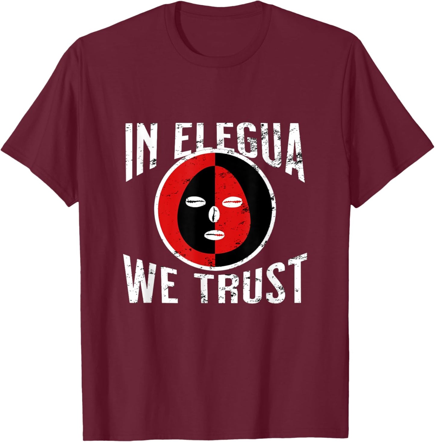 Elegua yoruba religion nigeria trust men women retro vintage T-Shirt - T-Shirt | Maroon
