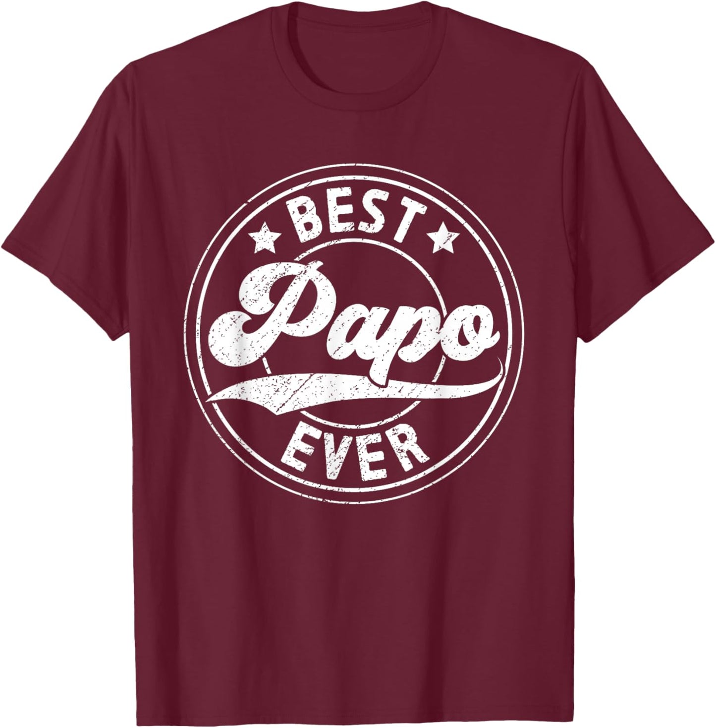 Best Papo Ever Papo Grandfather Papo Grandpa T-Shirt - T-Shirt | Maroon