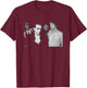 The Damned Rock Band Portrait By Allan Ballard T-Shirt - T-Shirt | Maroon
