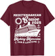 Mediterranean Cruise 2025 Matching Family Group Vacation T-Shirt - T-Shirt | Maroon