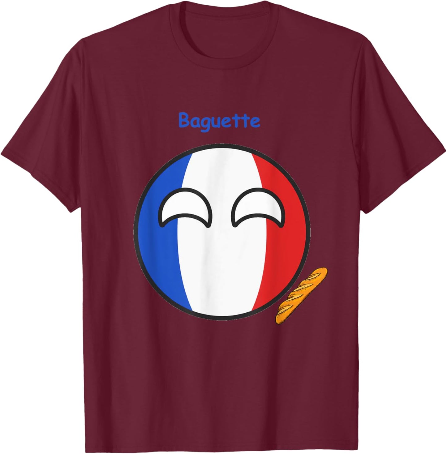 Countryballs France funny T-Shirt - T-Shirt | Maroon