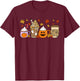 Halloween Coffee Pumpkin Latte Spice Costume Men Women Kids T-Shirt - T-Shirt | Maroon